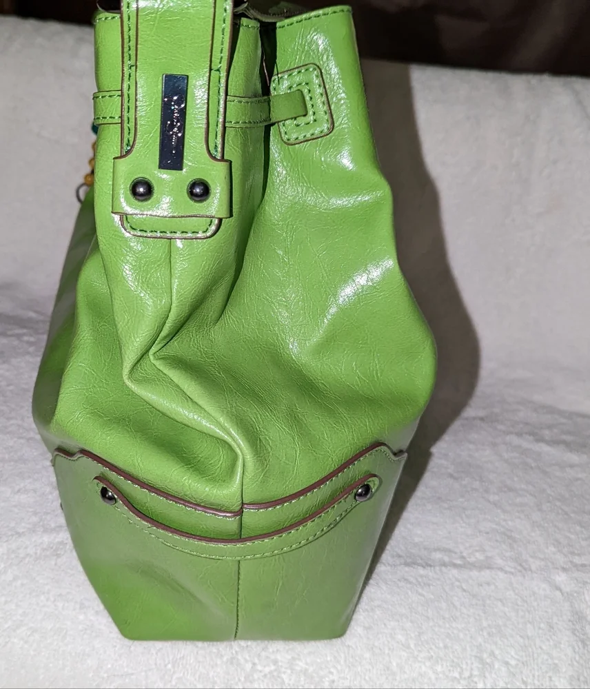 Jessica Simpson lime green shoulder bag.